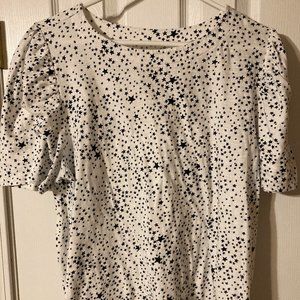 Loft Star Pattern Top, Size XL